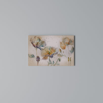 SOFTEN POPPY Horizontal Canvas Print