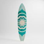 BARBADOS BLUE Painel Decorativo Prancha de Surf