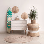 BARBADOS BLUE Painel Decorativo Prancha de Surf