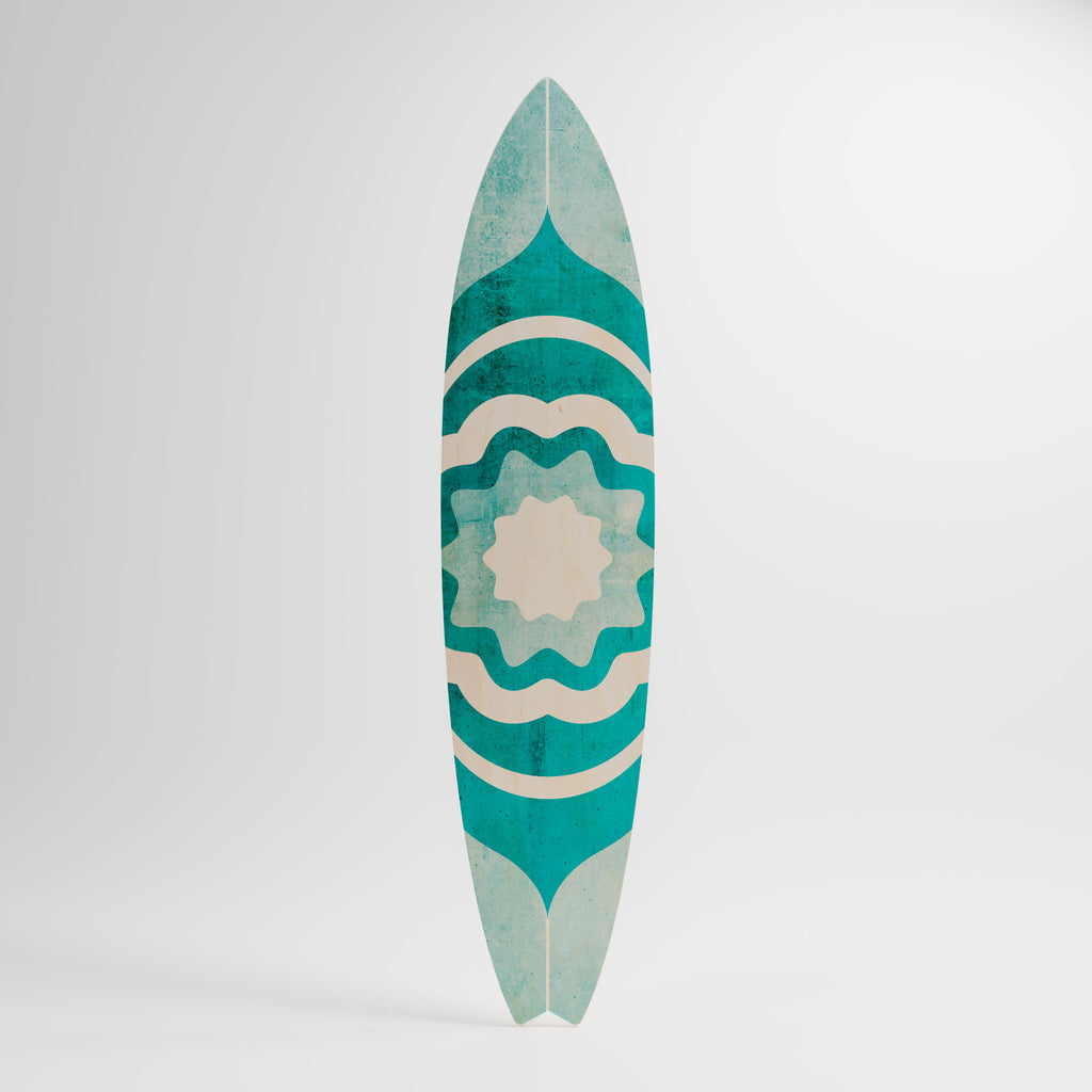 BARBADOS BLUE Decorative Plywood Surfboard