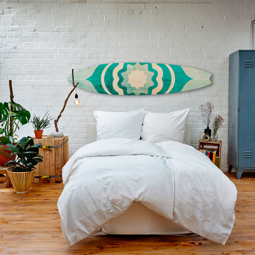 BARBADOS BLUE Decorative Plywood Surfboard