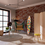 PIXEL BLOSSOM Painel Decorativo Prancha de Surf