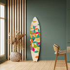 PIXEL BLOSSOM Painel Decorativo Prancha de Surf