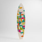 PIXEL BLOSSOM Decorative Plywood Surfboard