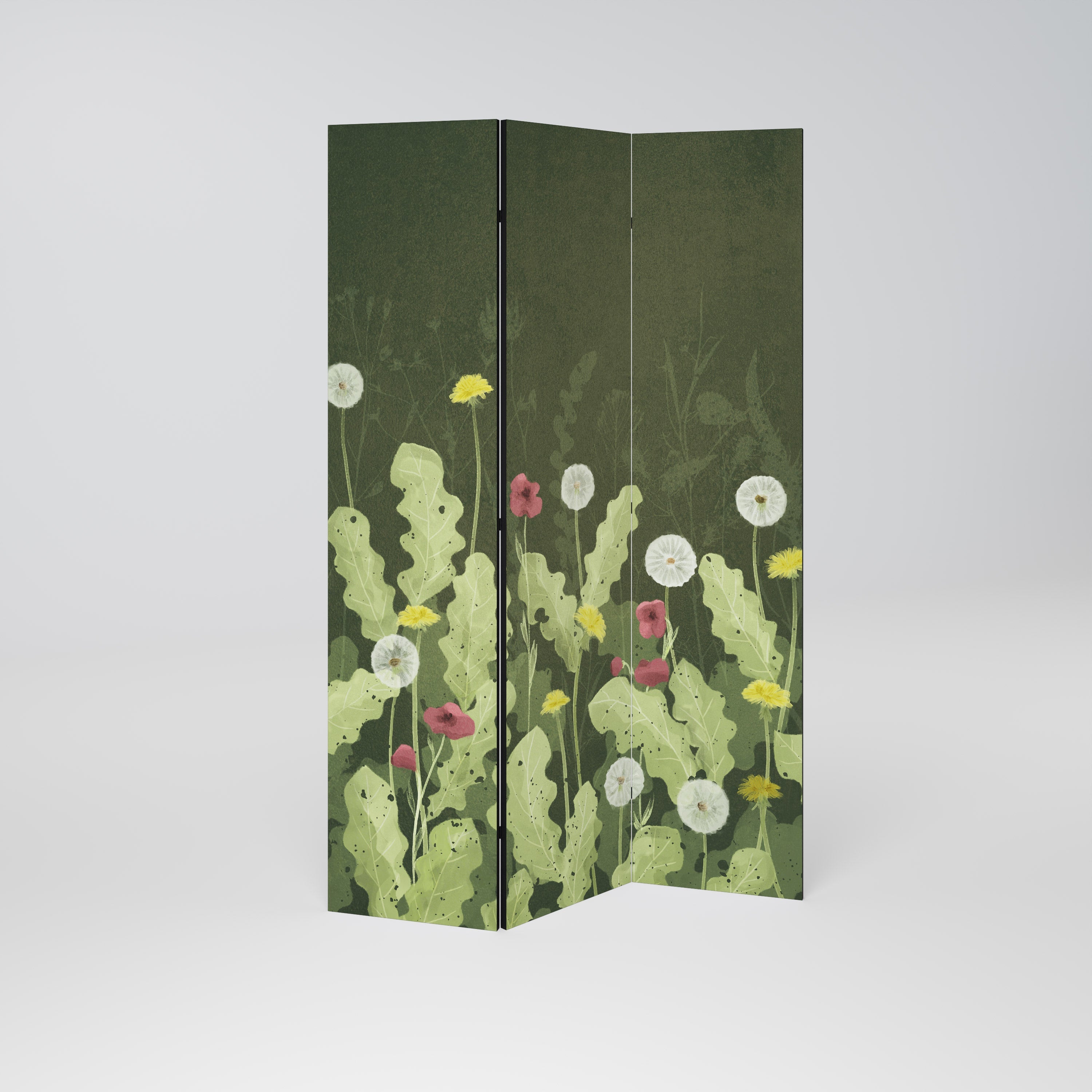 DANDELION AMUSE Biombo Decorativo de 3 Painéis
