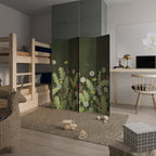 DANDELION AMUSE Biombo Decorativo de 4 Painéis