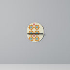 FLORAL DECOR Prateleira Oval Decorativa em Acabamento Preto