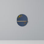 MIDNIGHT FLORA Prateleira Oval Decorativa em Efeito Carvalho