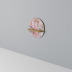 CHERRY BLOSSOM Prateleira Oval Decorativa em Efeito Carvalho