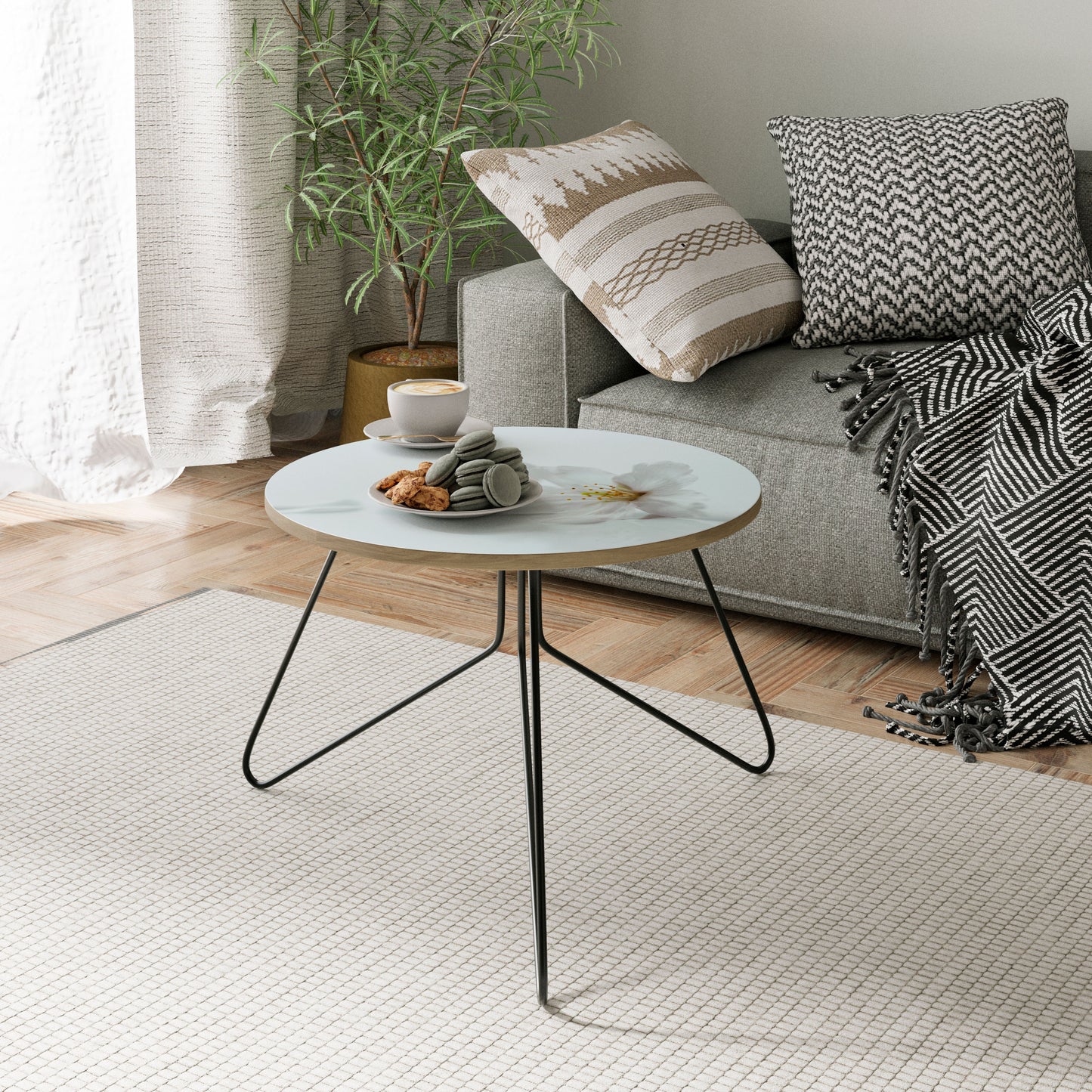 FLEETING WHITE PETALS Coffee Table