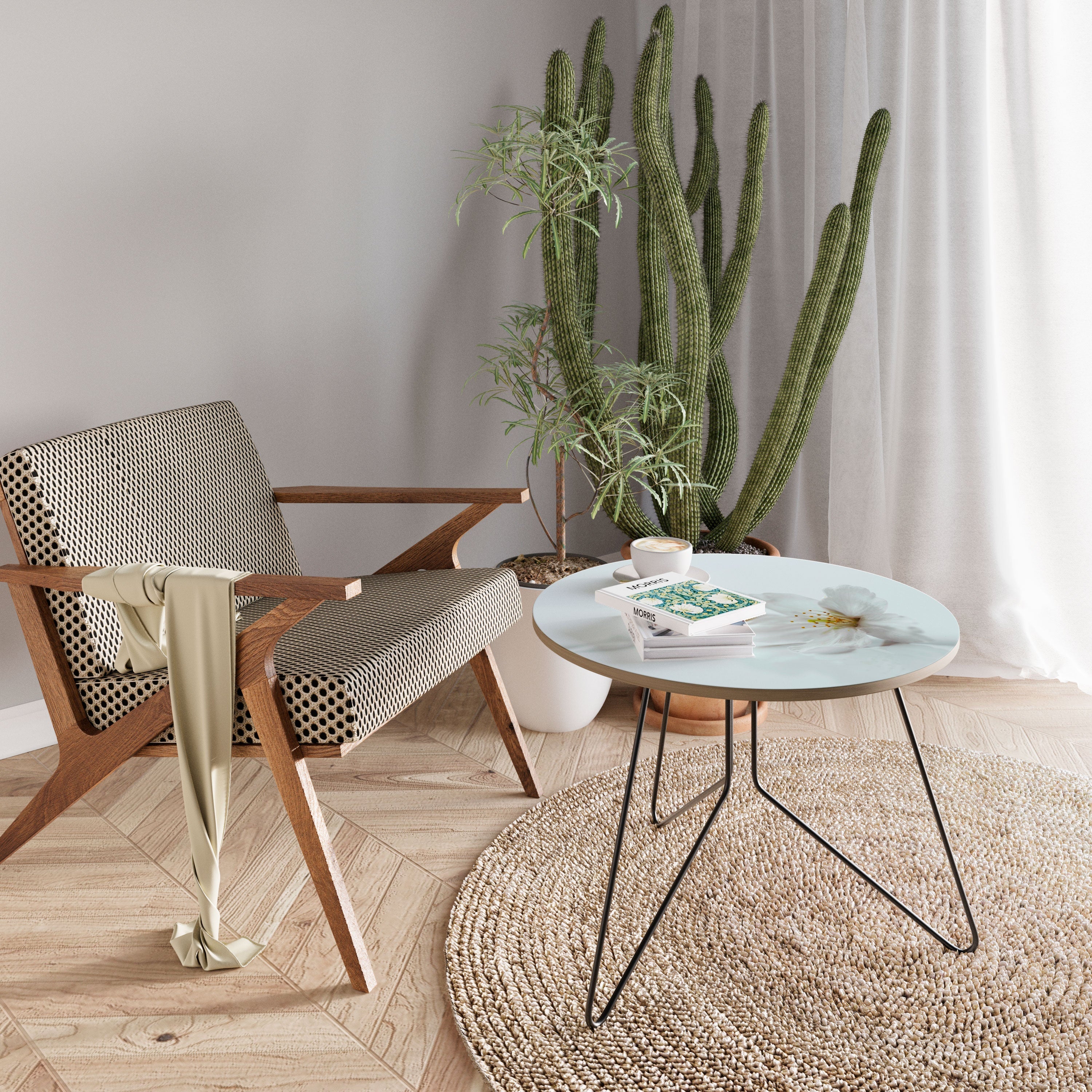 FLEETING WHITE PETALS Mesa de Centro 69