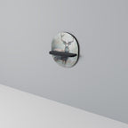 FOREST KING Prateleira Oval Decorativa em Acabamento Preto