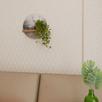 FOREST KING Prateleira Redonda Decorativa em Efeito Carvalho