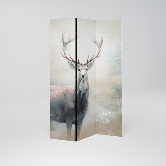 FOREST KING Biombo de 3 Painéis