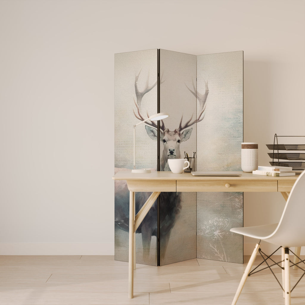 FOREST KING Biombo Decorativo de 3 Painéis