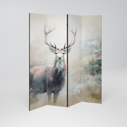 FOREST KING Biombo de 4 Painéis