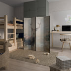 FOREST KING Biombo Decorativo de 4 Painéis