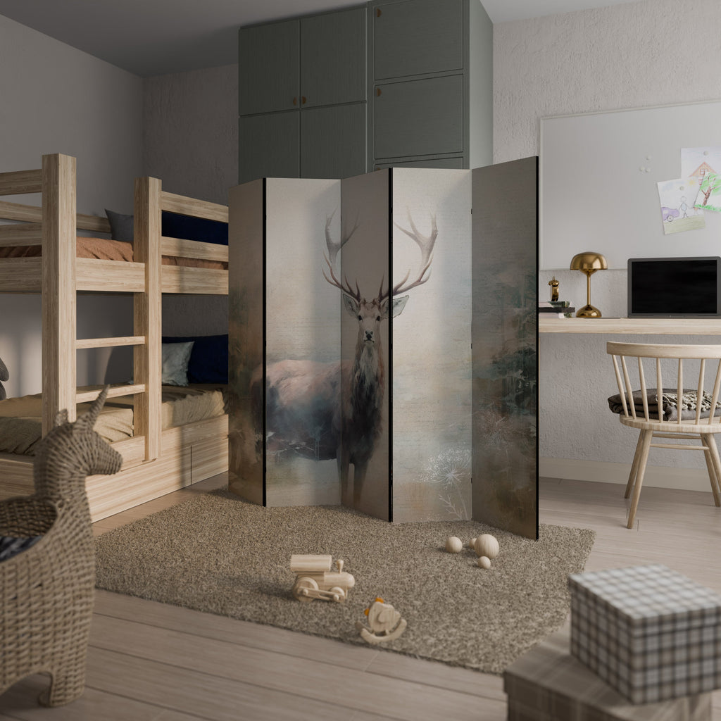 FOREST KING Biombo Decorativo de 5 Painéis