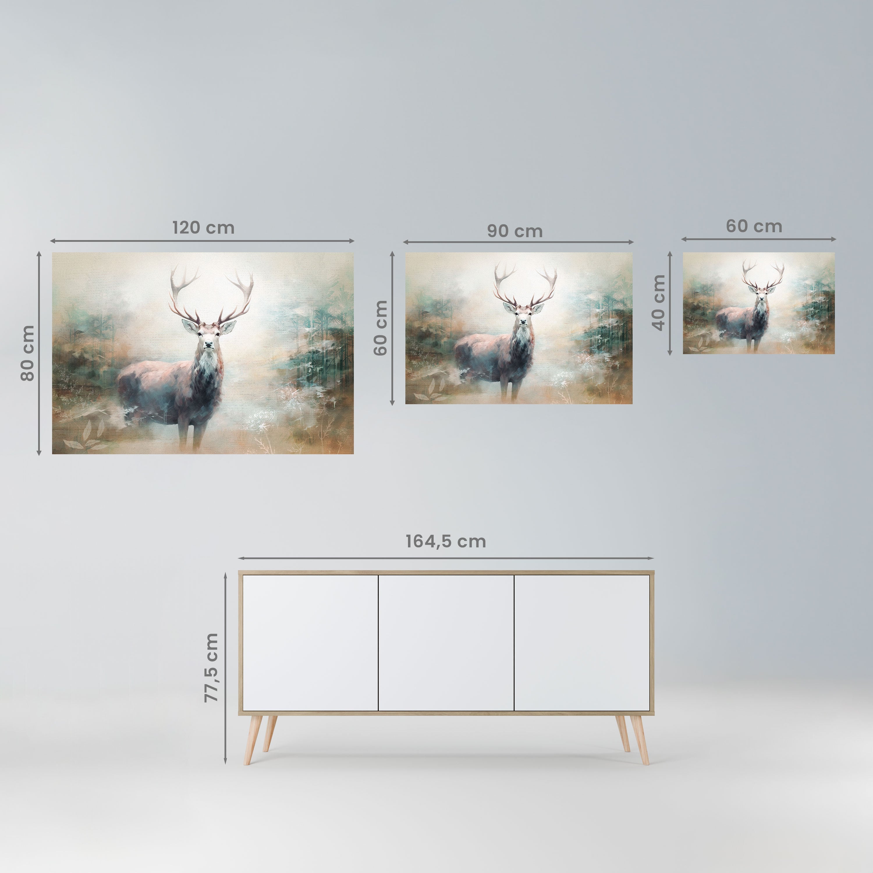 FOREST KING Peel and Stick Horizontal Poster