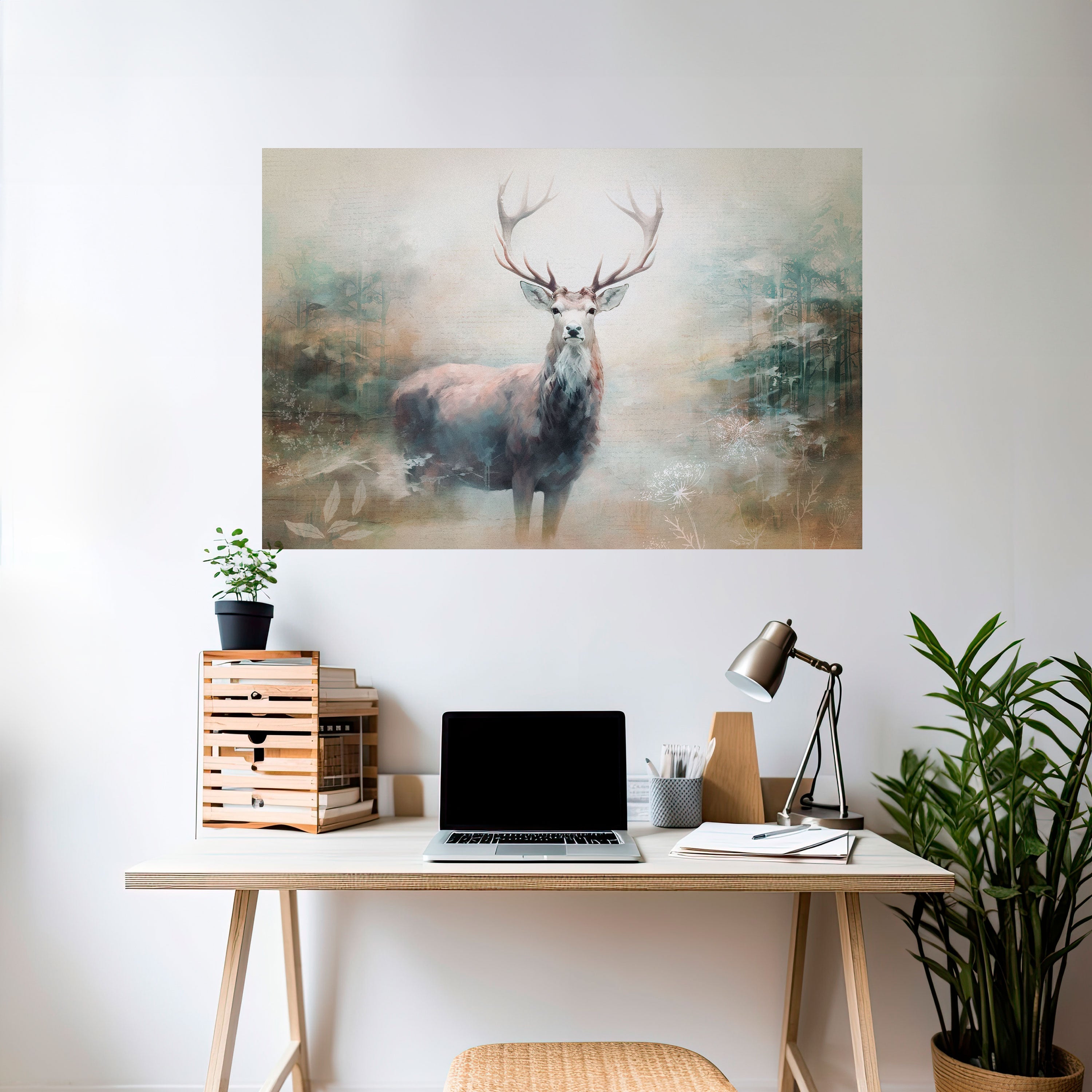 FOREST KING Peel and Stick Horizontal Poster