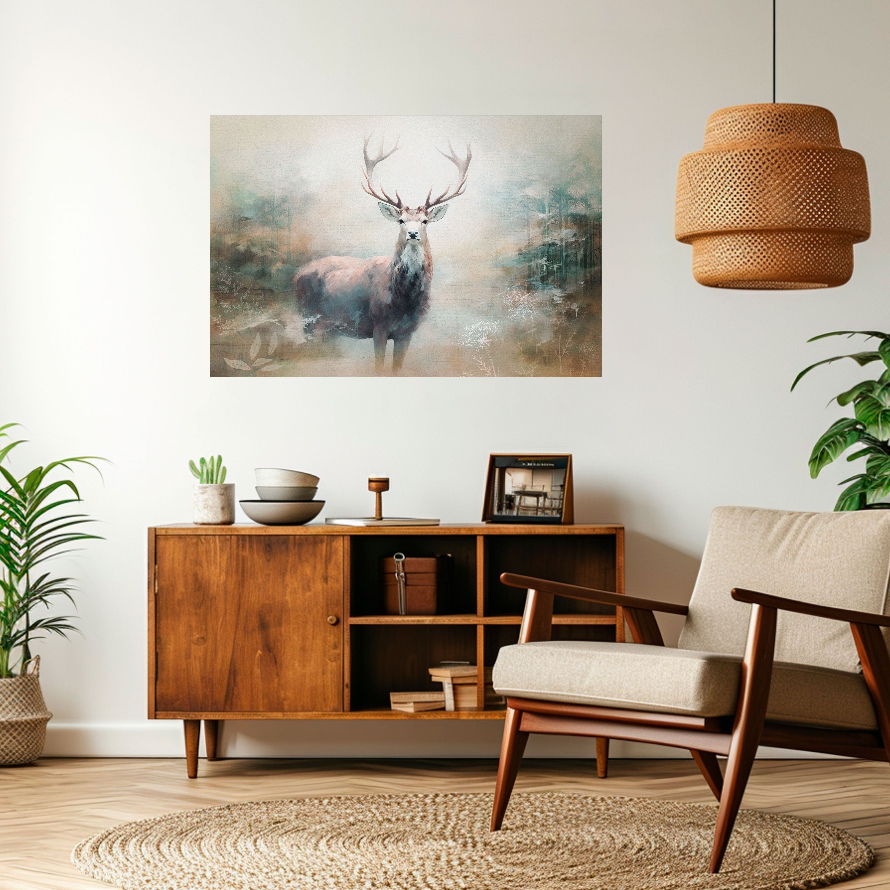 FOREST KING Peel and Stick Horizontal Poster