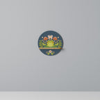 MEADOW IDYLL Prateleira Redonda Decorativa em Efeito Carvalho