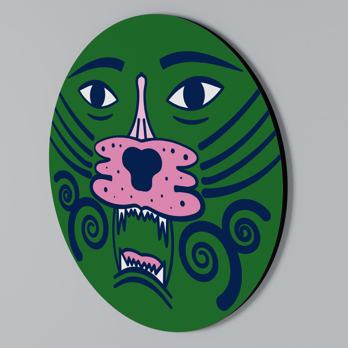 STAY WILD Arte de Parede Redonda