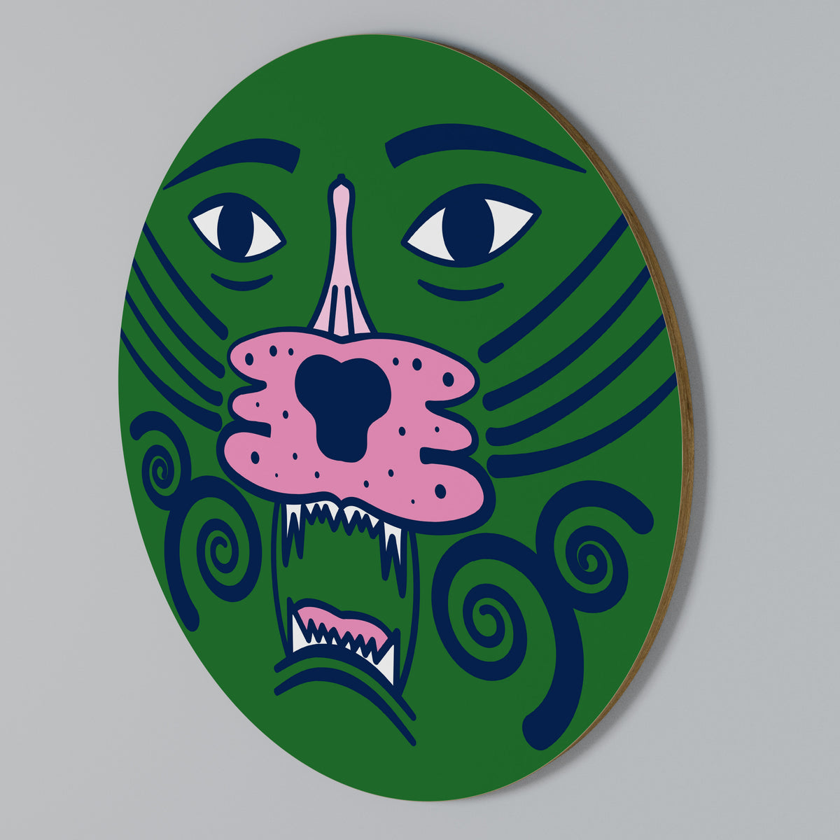 STAY WILD Arte de Parede Redonda