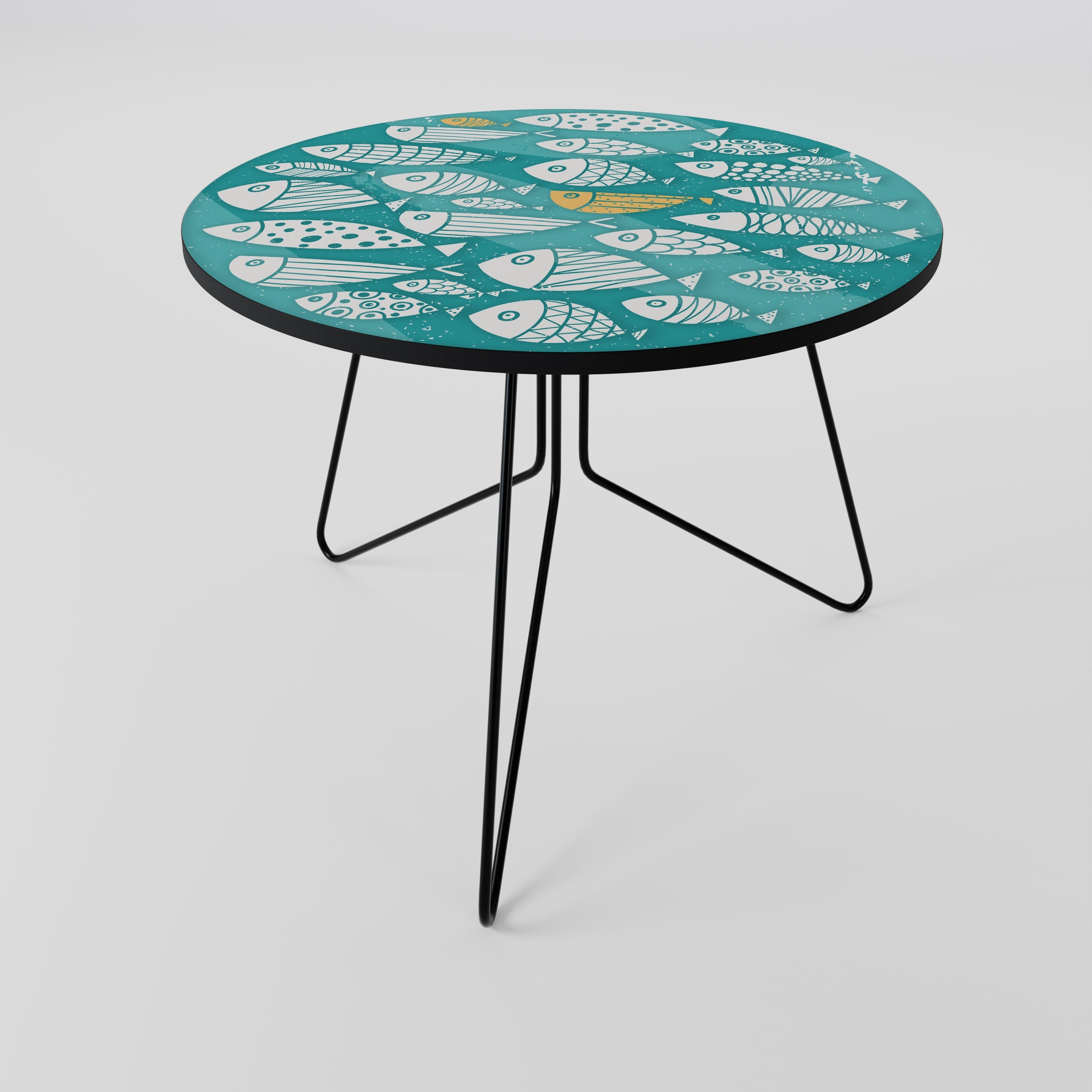 FISHY FOLK ART Mesa de Centro 69