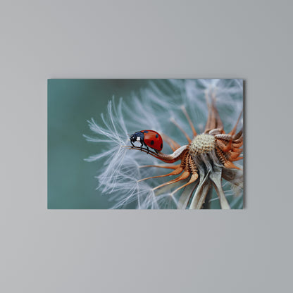 LADYBUG BALANCE Horizontal Canvas Print