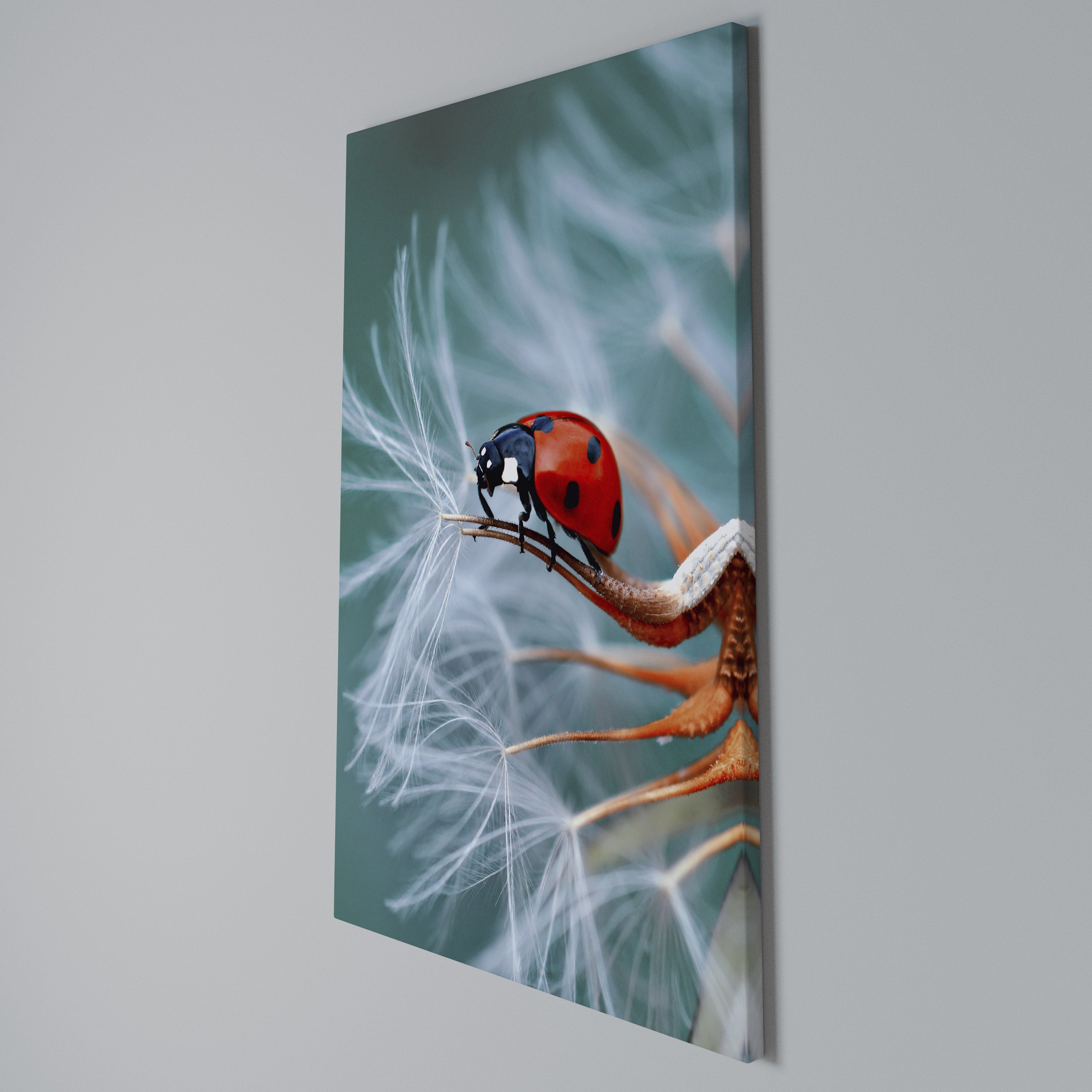 LADYBUG BALANCE Quadro em tela vertical