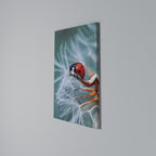 LADYBUG BALANCE Vertical Canvas Print