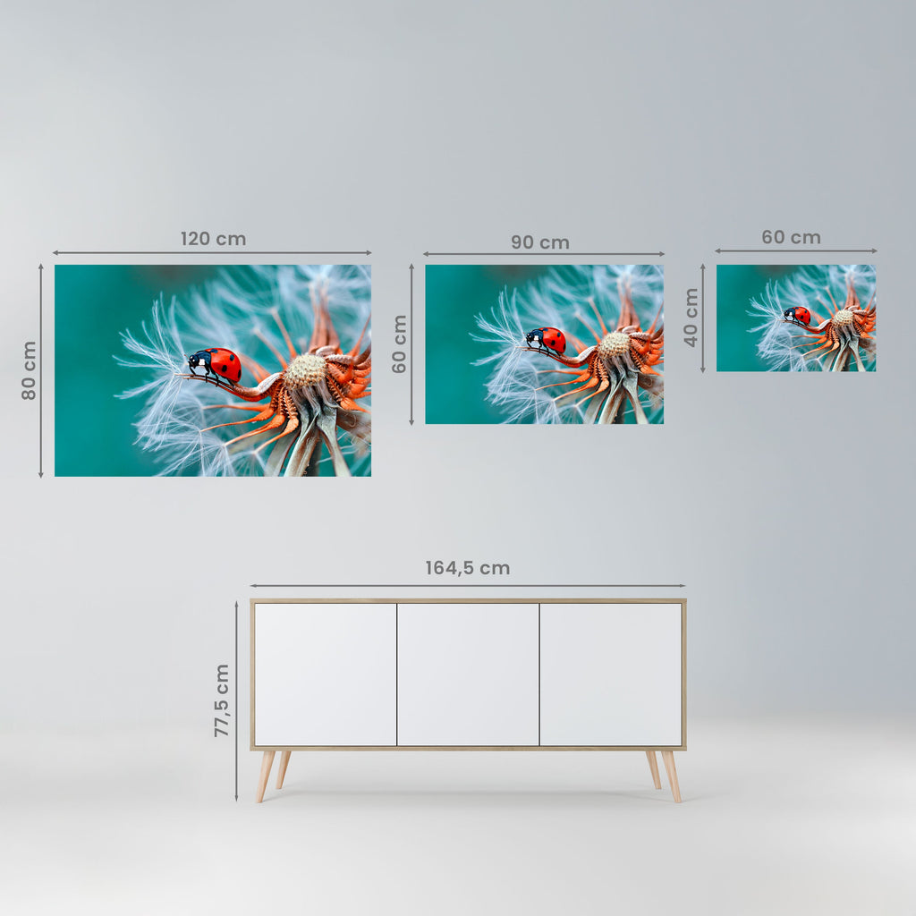 LADYBUG BALANCE Peel and Stick Horizontal Poster