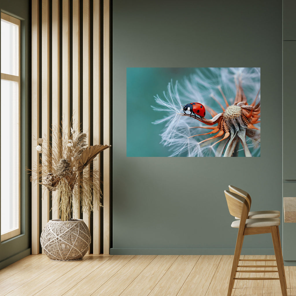 LADYBUG BALANCE Peel and Stick Horizontal Poster