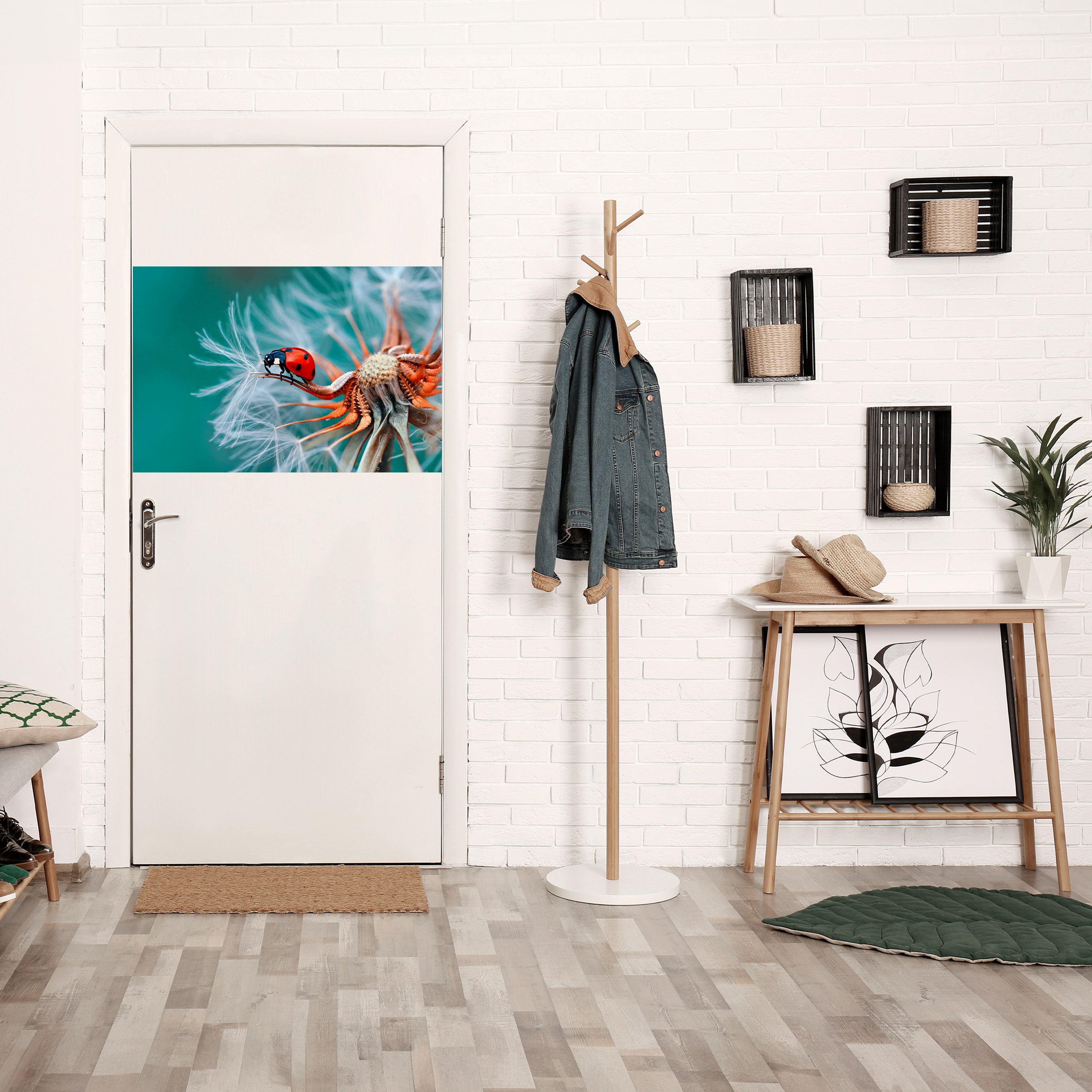 LADYBUG BALANCE Peel and Stick Horizontal Poster