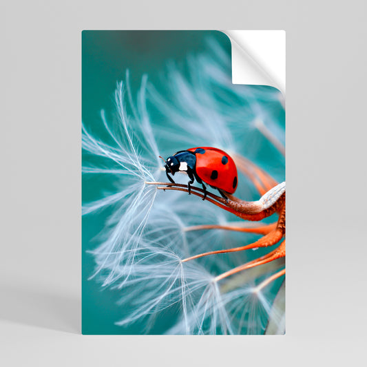 LADYBUG BALANCE Póster Autocolante Vertical