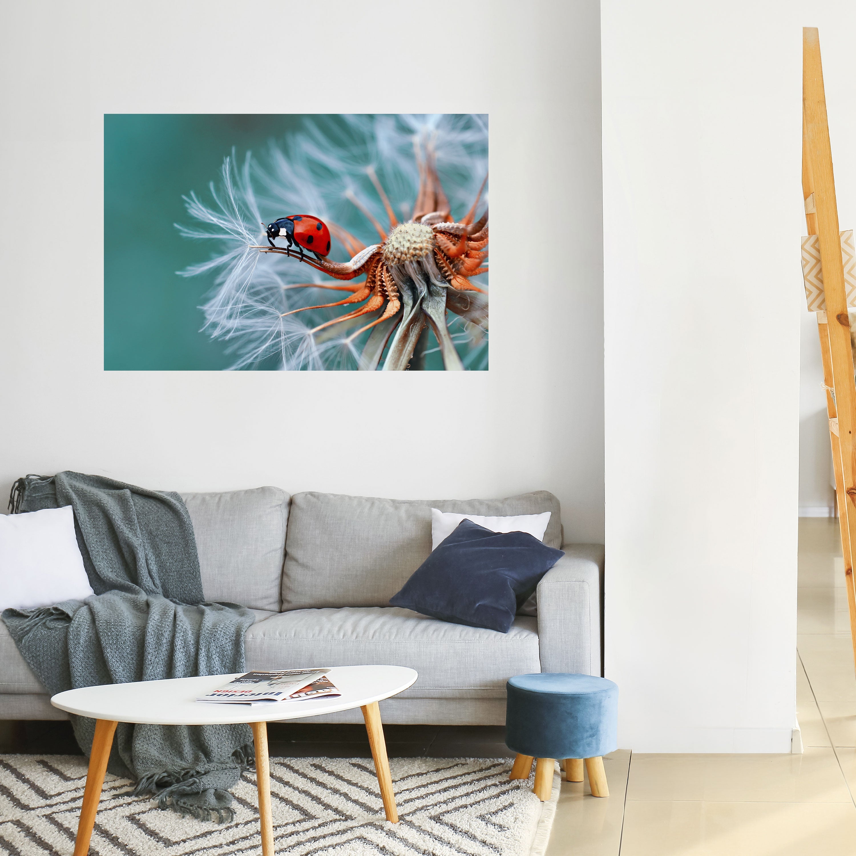 LADYBUG BALANCE Peel and Stick Horizontal Poster