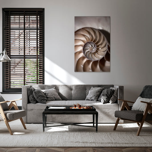 WHISPERS OF SHELLS Vertical Canvas Print