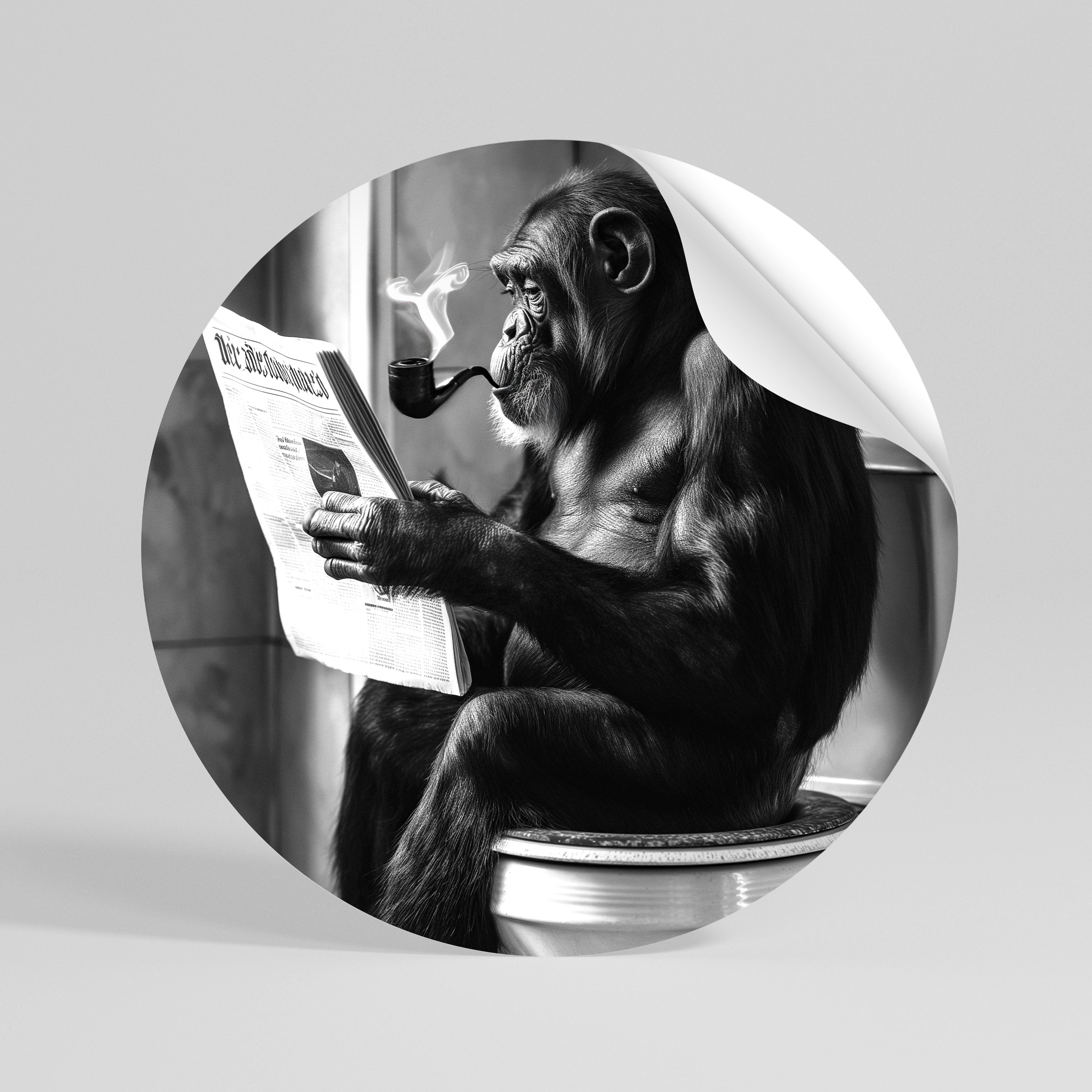 A MOMENT OF CALM Autocolante Redondo Removível