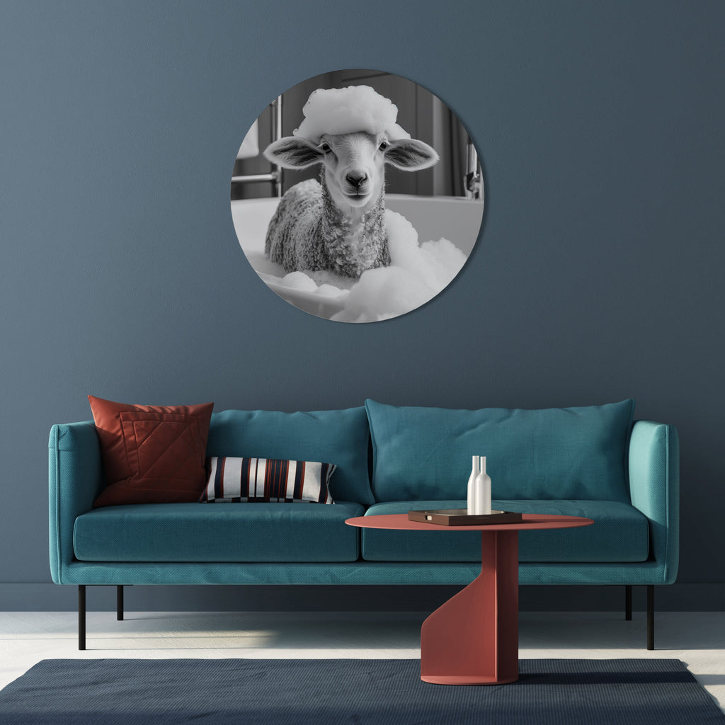 BUBBLE BATH BAA Round Wall Art