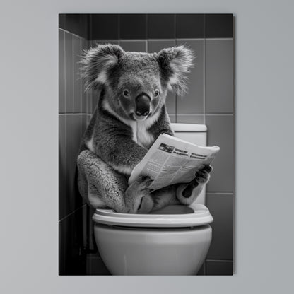 TOILET TIME TALES Quadro em tela vertical