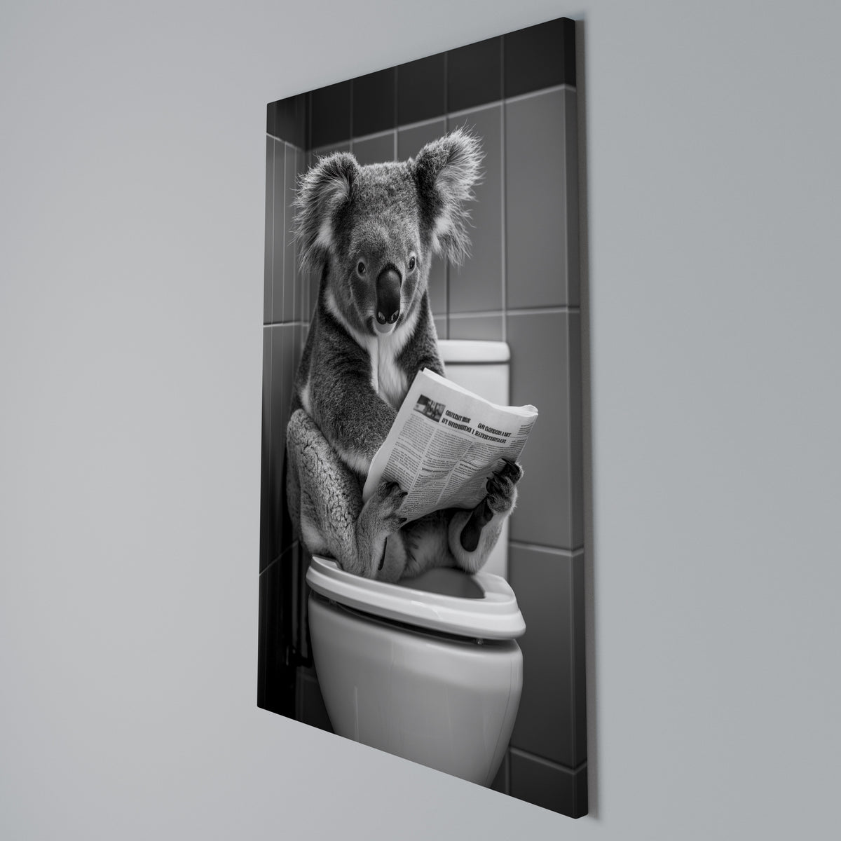 TOILET TIME TALES Quadro em tela vertical