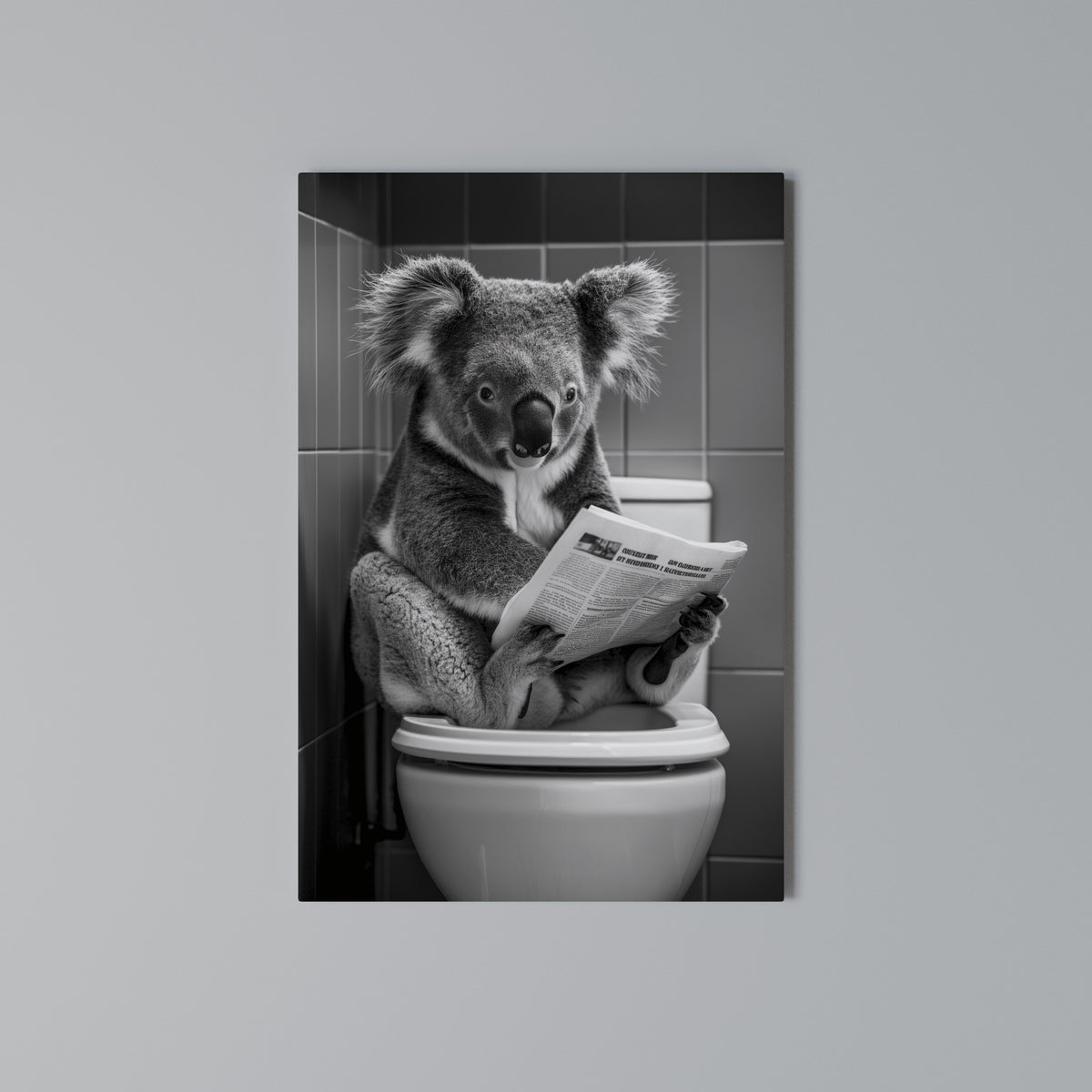 TOILET TIME TALES Quadro em tela vertical