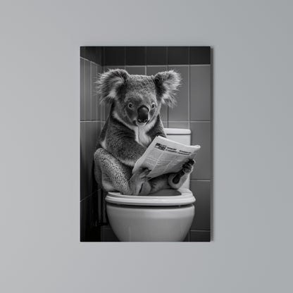 TOILET TIME TALES Quadro em tela vertical