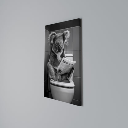 TOILET TIME TALES Quadro em tela vertical