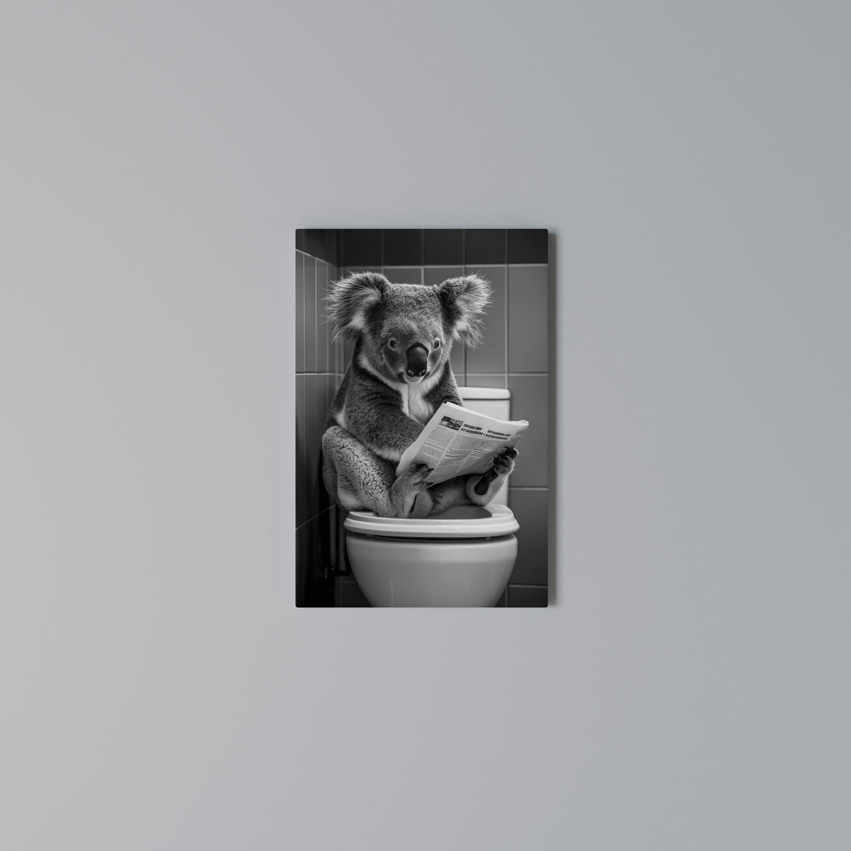 TOILET TIME TALES Quadro em tela vertical