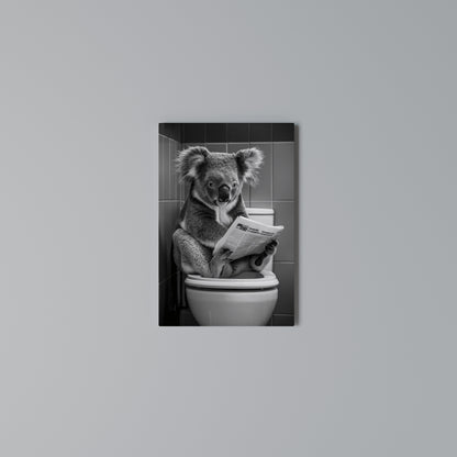 TOILET TIME TALES Quadro em tela vertical