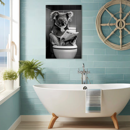 TOILET TIME TALES Quadro em tela vertical