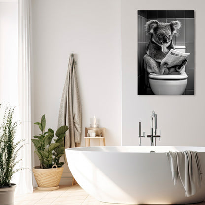 TOILET TIME TALES Quadro em tela vertical