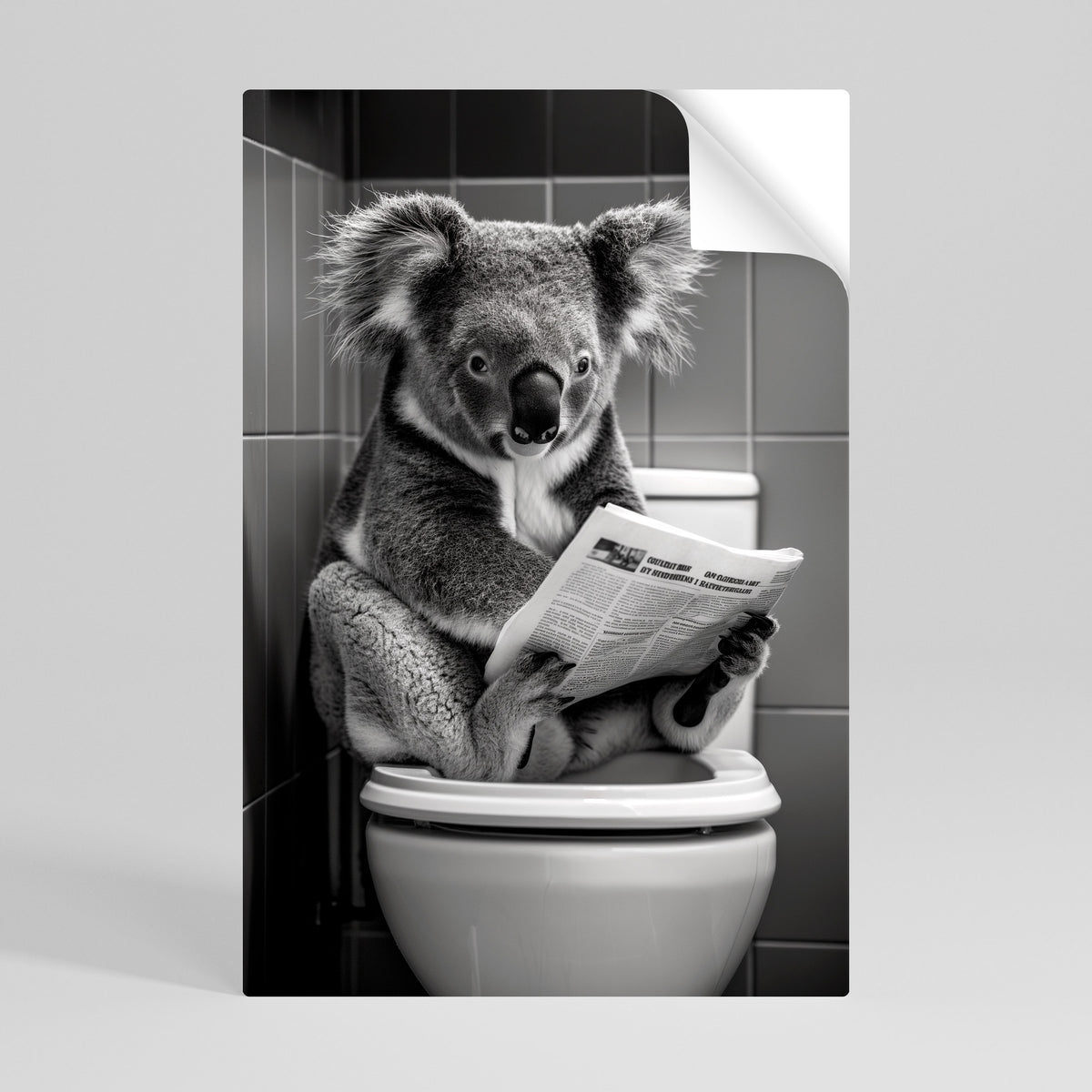 TOILET TIME TALES Póster Autocolante Vertical